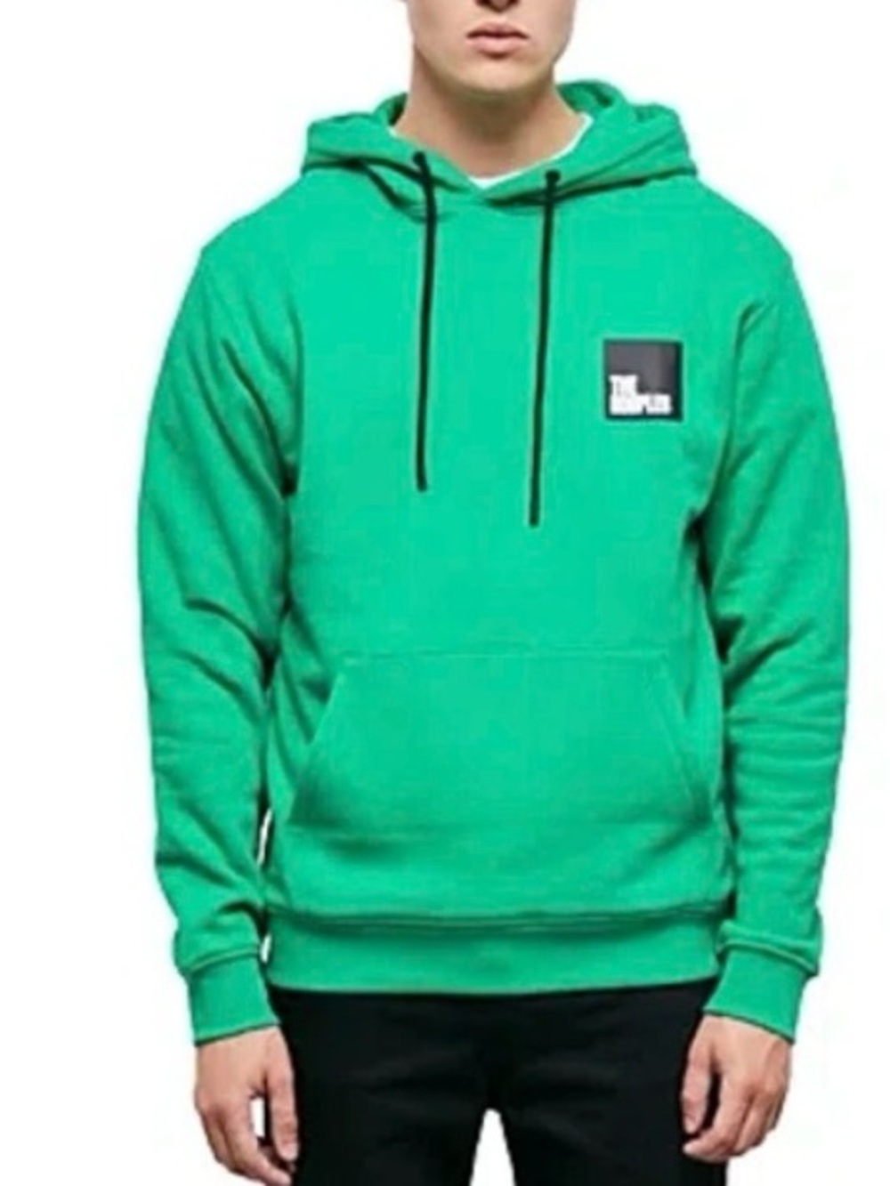 The Kooples Green Men's Hooded Sweatshirt with Chest Patch NWT Sz M Ret $185